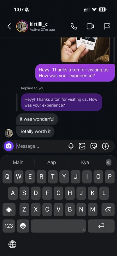 Customer review