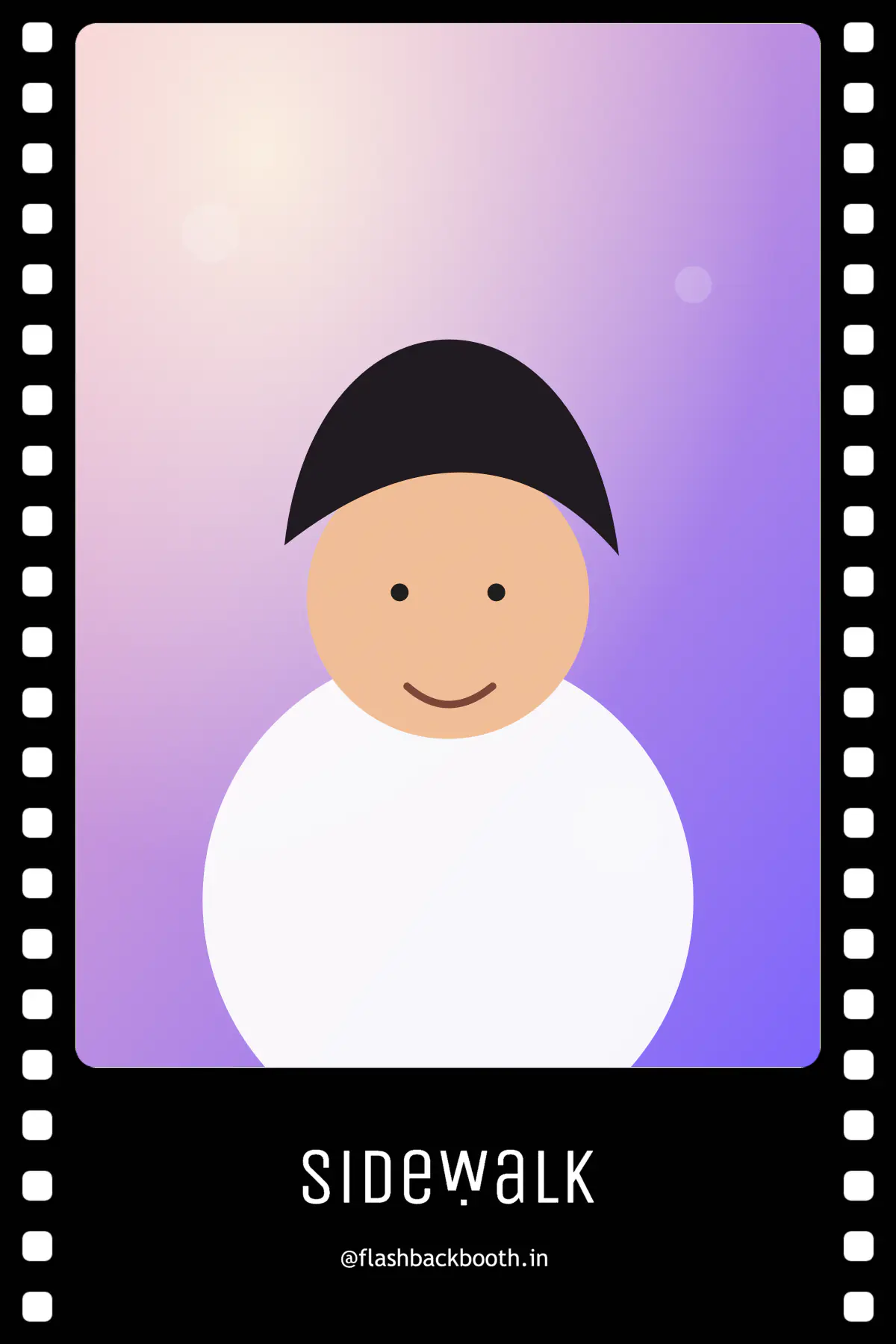 Film frame photo booth online output example
